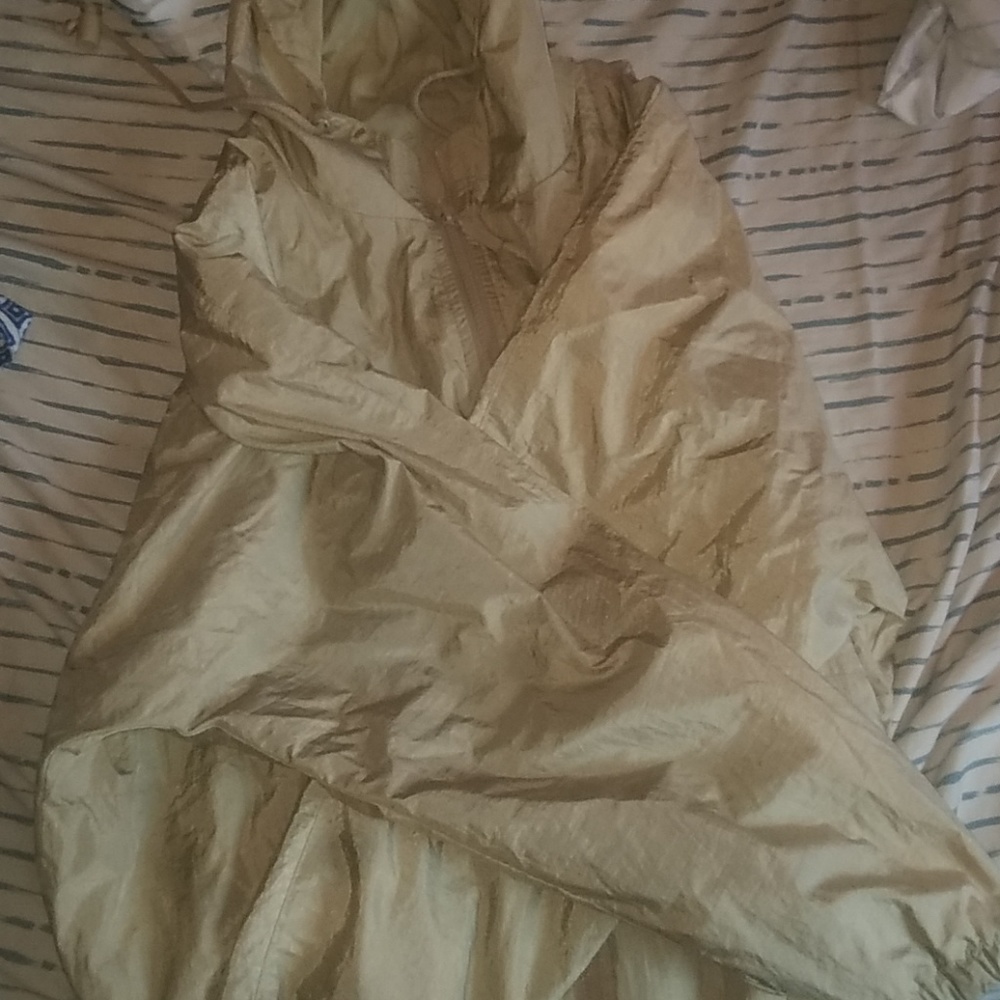 gold windbreaker